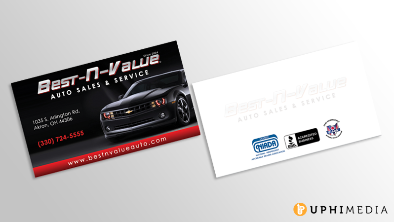 Car Dealership Card Design